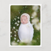 Foto van de moderne New Baby Birth Announcement Briefkaart (Voorkant)