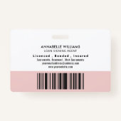 Foto van de moderne Notarische Ondertekening van d Badge (Achterkant)