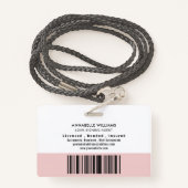 Foto van de moderne Notarische Ondertekening van d Badge (Achterkant met draagriem)