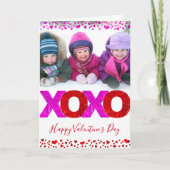 Foto van de moderne oude XOXO-Valentijn op dag van Feestdagen Kaart (Voorkant)