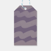 Foto van de moderne Paarse kerstgewas Cadeaulabel (Achterkant)