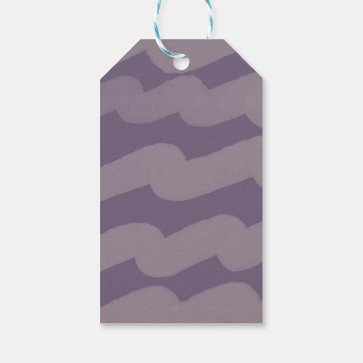 Foto van de moderne Paarse kerstgewas Cadeaulabel (Achterkant)