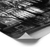 Foto van de moderne Parisiaanse nacht in de stad Poster (Hoek)