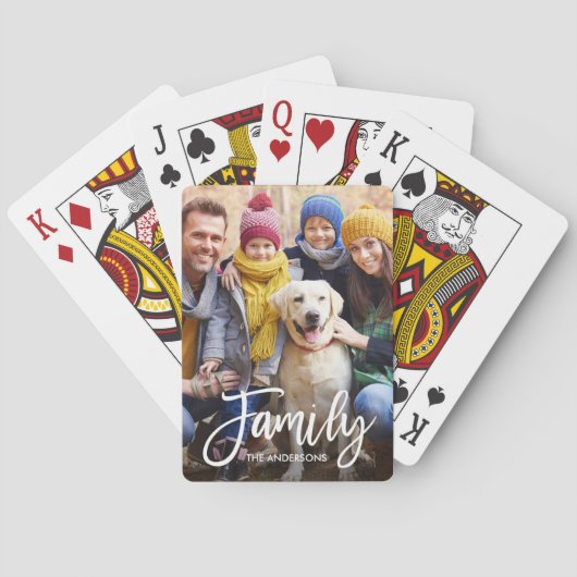 Foto van de moderne penseel pokerkaarten (Achterkant)