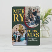 Foto van de moderne pretkerskunst feestdagenkaart (Staand voorkant)