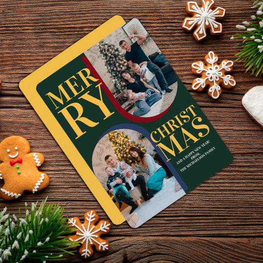 Foto van de moderne pretkerskunst feestdagenkaart