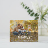 Foto van de moderne Prettige feestdagen groet Briefkaart (Staand voorkant)