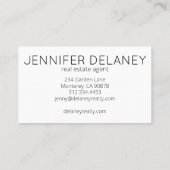 Foto van de moderne Real Estate Agent Beach Waves Visitekaartje (Achterkant)