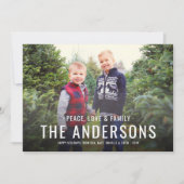 Foto van de moderne Red Buffalo Plays Feestdagenkaart (Voorkant)