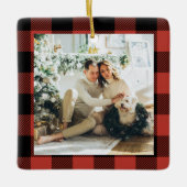 Foto van de moderne Red Buffalo-serie Keramisch Ornament (Voorkant)