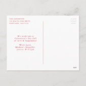 Foto van de moderne Red Valentijnsdag van het Manu Feestdagenkaart (Achterkant)