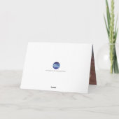 Foto van de moderne Rood en Witte Kerstboom Feestdagen Kaart (Achterkant)