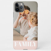 Foto van de moderne roze liefdesfamilie iPhone hoesje (Achterkant)