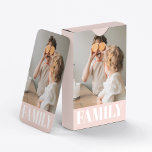 Foto van de moderne roze liefdesfamilie pokerkaarten<br><div class="desc">Fotocadeau van de moderne Rode Liefde</div>