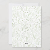 Foto van de moderne Script Navy Greenery Gold Arch Feestdagenkaart (Achterkant)