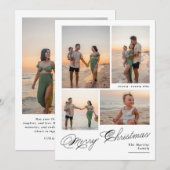 Foto van de moderne serie kerstmis feestdagenkaart (Voorkant / Achterkant)