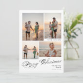 Foto van de moderne serie kerstmis feestdagenkaart (Staand voorkant)