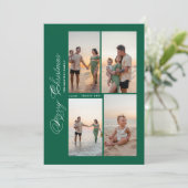 Foto van de moderne serie kerstmis feestdagenkaart (Staand voorkant)