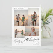 Foto van de moderne serie kerstmis feestdagenkaart (Staand voorkant)