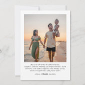 Foto van de moderne serie kerstmis feestdagenkaart (Achterkant)