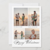 Foto van de moderne serie kerstmis feestdagenkaart (Voorkant)