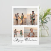 Foto van de moderne serie kerstmis feestdagenkaart (Staand voorkant)