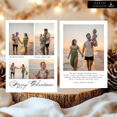 Foto van de moderne serie kerstmis feestdagenkaart