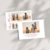 Foto van de moderne serie kerstmis feestdagenkaart