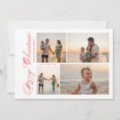 Foto van de moderne serie kerstmis feestdagenkaart (Voorkant)