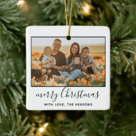 Foto van de moderne serie kerstmis keramisch ornament