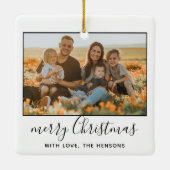 Foto van de moderne serie kerstmis keramisch ornament (Achterkant)