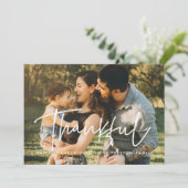 Foto van de moderne Thanksgiving Feestdagenkaart (Staand voorkant)