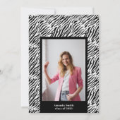 Foto van de moderne Trendy Roze Graduation Party Kaart (Achterkant)