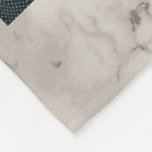 Foto van de moderne witte marmer fleece deken (Hoek)
