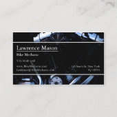 Foto van de motor van de motorfiets - Mechanisch V Visitekaartje (Achterkant)