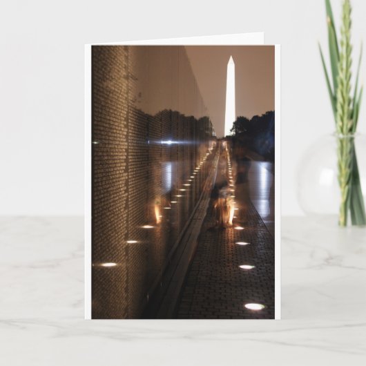Foto van de Muur van de Veteranen van Vietnam de Kaart (Voorkant)