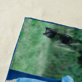  foto van de naakte familie strandlaken (In situ)