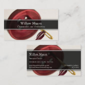 Foto van de naald en de Button - Naaien - Visiteka Visitekaartje (Voorkant / Achterkant)