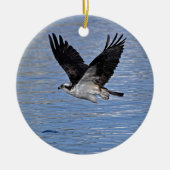 Foto van de Natuur "Flying Fish Eagle Osprey" Keramisch Ornament (Voorkant)