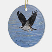 Foto van de Natuur "Flying Fish Eagle Osprey" Keramisch Ornament (Links)