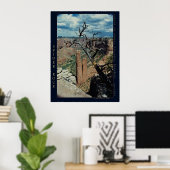 Foto van de natuur Spider Rock, Canyon de Chelly Poster (Thuiskantoor)