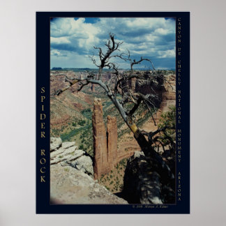 Foto van de natuur Spider Rock, Canyon de Chelly Poster
