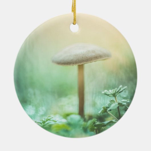 Foto van de Natuur van de paddenstoel Keramisch Ornament (Achterkant)