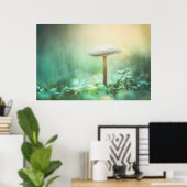 Foto van de Natuur van de paddenstoel Poster (Thuiskantoor)