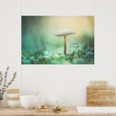 Foto van de Natuur van de paddenstoel Poster (Keuken)