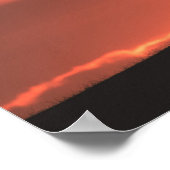 Foto van de Natuur van de zonsoppen van de Lofoten Poster (Hoek)