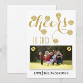 Foto van de nieuwe jaargroep van 2015 feestdagenkaart (Voorkant / Achterkant)