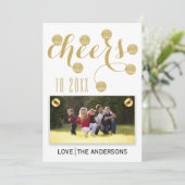 Foto van de nieuwe jaargroep van 2015 feestdagenkaart (Staand voorkant)