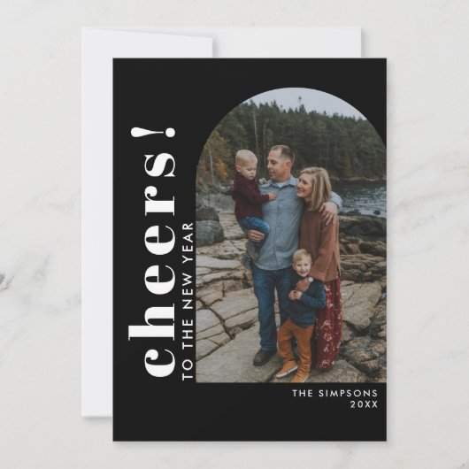 Foto van de nieuwe Typografische Arch Feestdagenkaart (Voorkant)