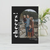 Foto van de nieuwe Typografische Arch Feestdagenkaart (Staand voorkant)